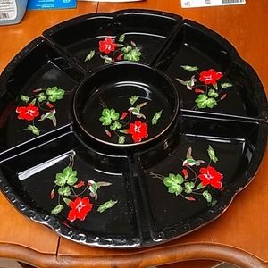 Blue Dynasty Revolving Lazy Susan